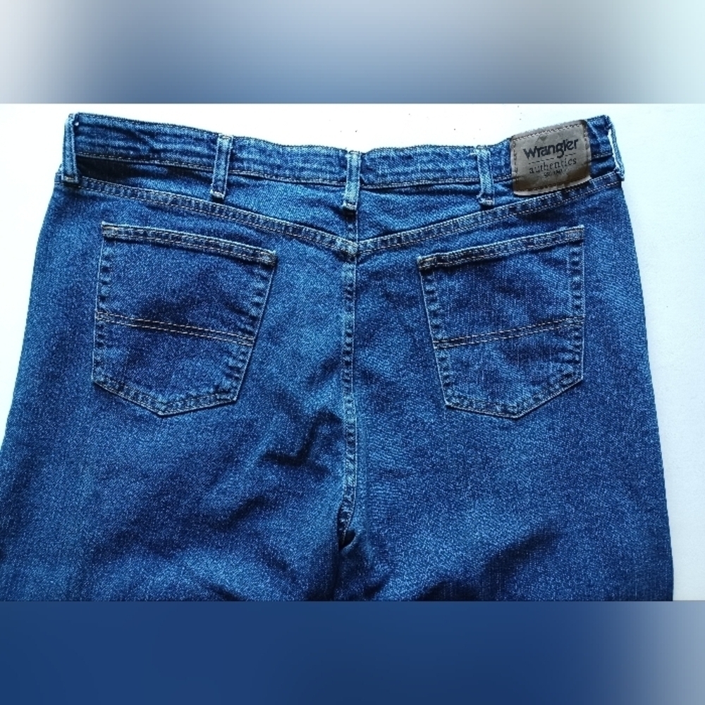 Wrangler Authentics Men's Blue Denim Jeans 40x34